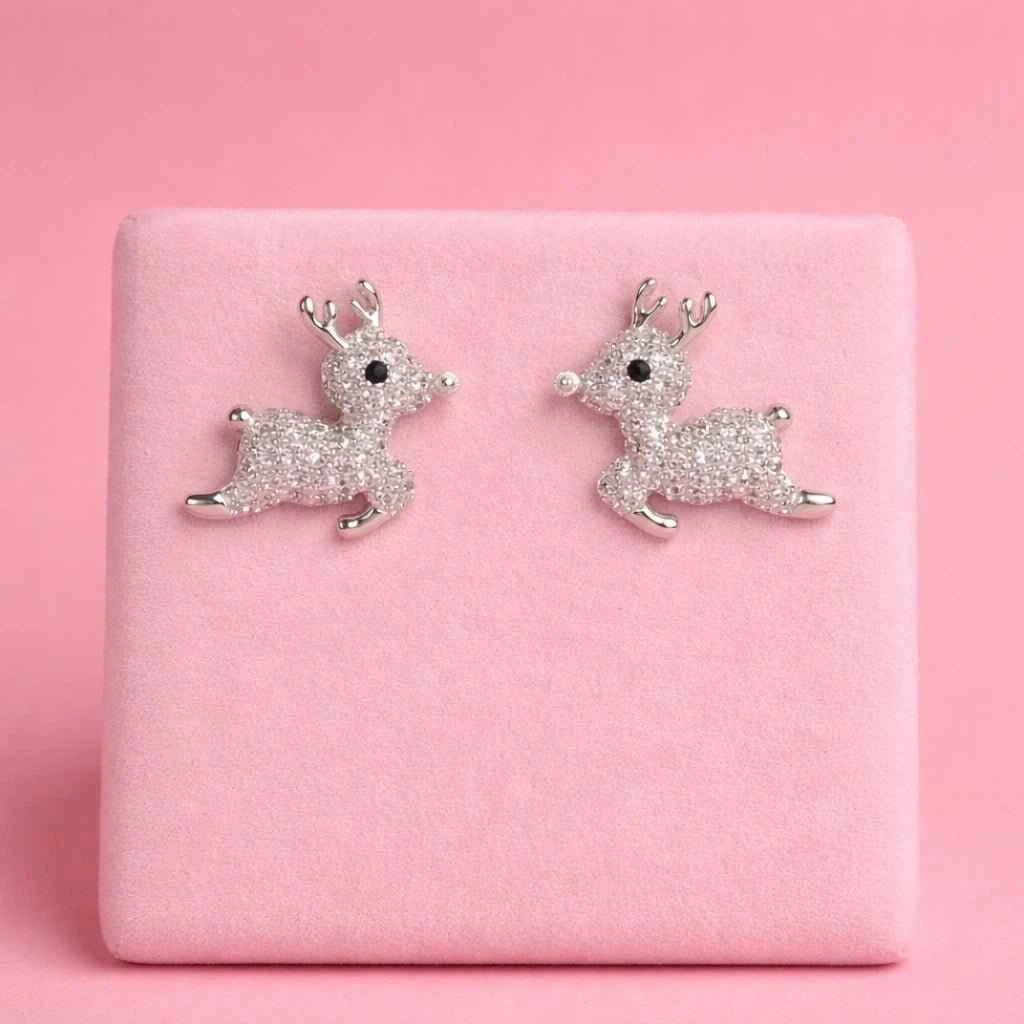 Whimsical Reindeer Pavé Studs