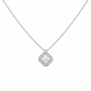 White Enamel Clover Pendant Necklace – Timeless Minimal Elegance - Silvorn India